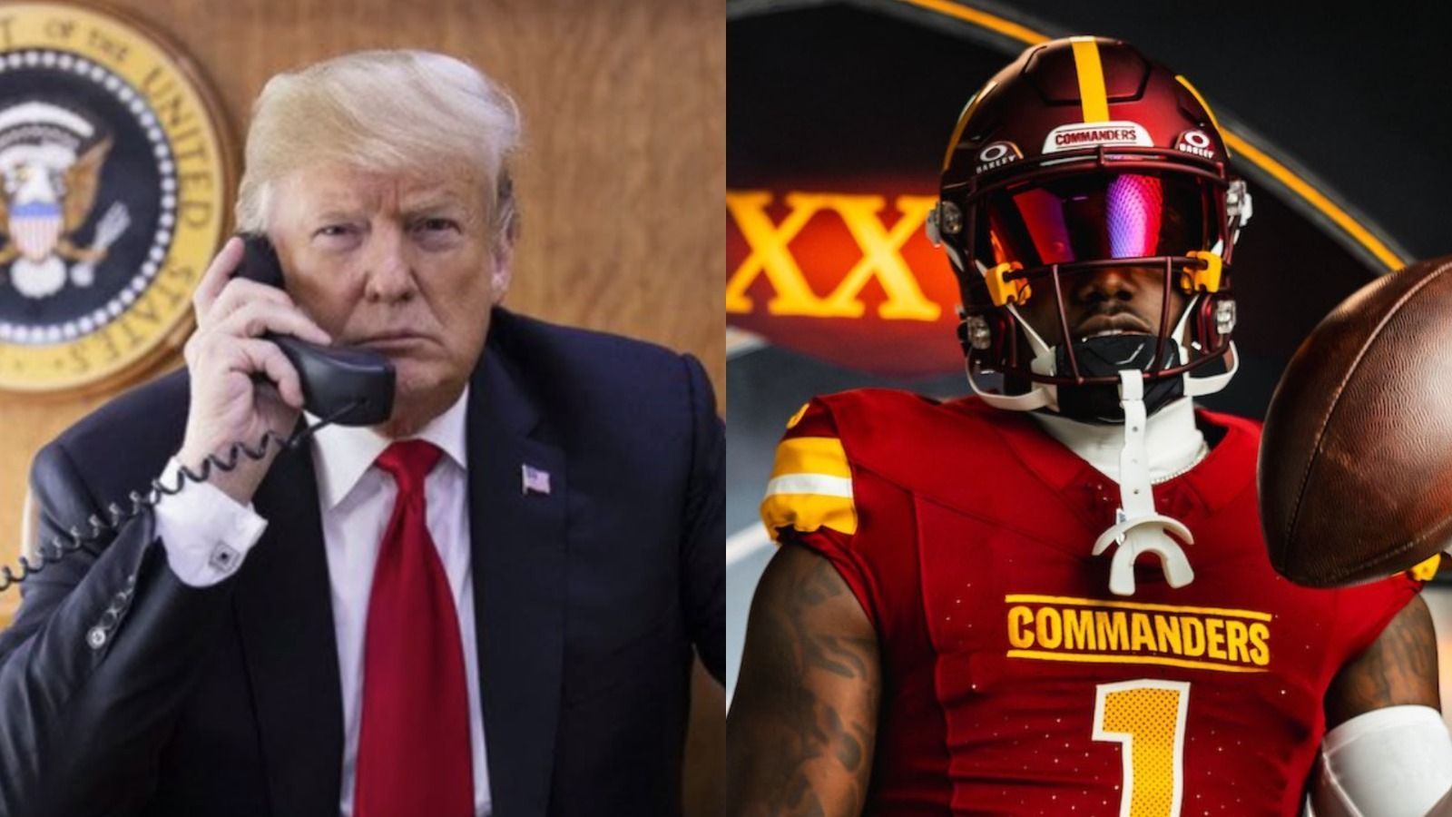 NFL: Trump ameaça barrar novo estádio dos Commanders caso time não volte a ser 'Redskins'