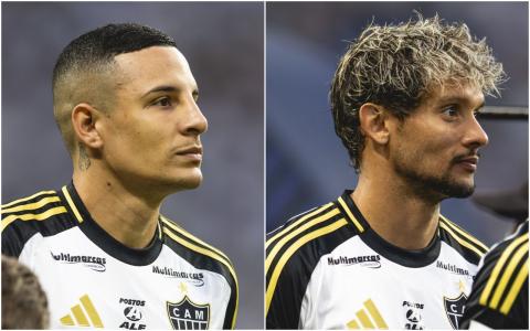 Arana (esq) e Scarpa (dir) do Atlético
