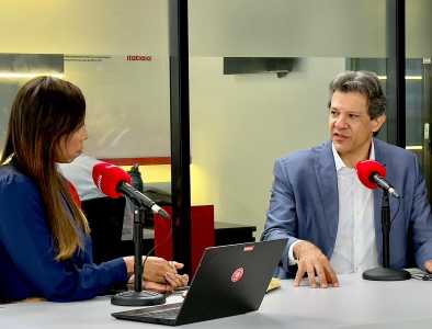 Fernando Haddad, ministro da Fazenda, em entrevista à Itatiaia, em Brasília