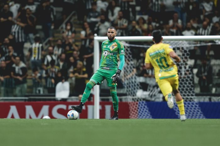 Everson durante Atlético x Atlético Bucaramanga pela Copa Sul-Americana