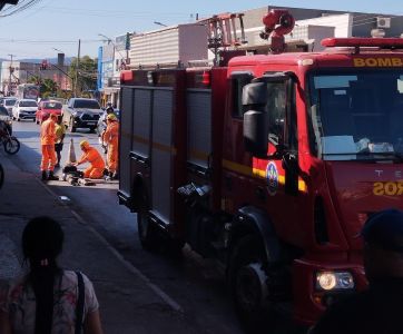 Foto do atropelamento