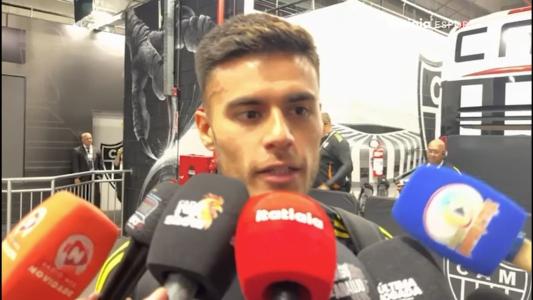 Fausto Vera na zona mista após classificação do Atlético sobre o Bucaramanga