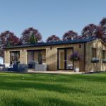 Casas pré-fabricadas com três quartos e terraço custam cerca de US$ 40 mil