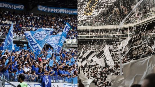 Cruzeiro e Atlético estão matematicamente empatados em novo ranking de torcidas