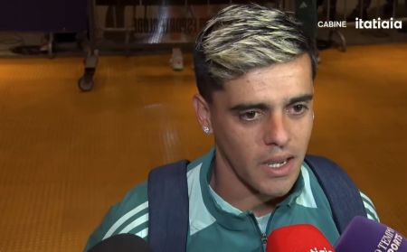 Fagner, lateral-direito do Cruzeiro, na zona mista após empate sem gols com CRB, no Mineirão