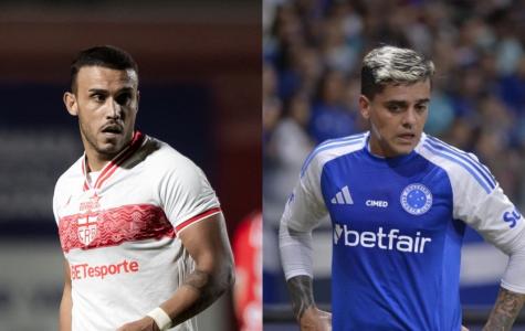 William Pottker, do CRB, e Fagner, do Cruzeiro
