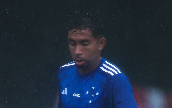 Belluco durante jogo do time sub-20 do Cruzeiro