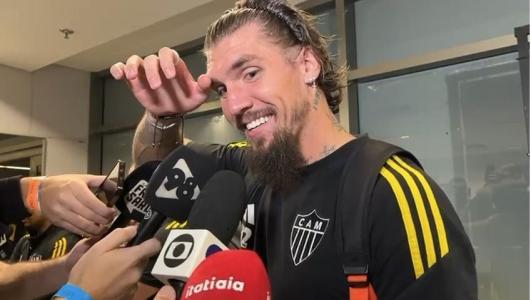Lyanco na zona mista após vitória do Atlético sobre o Flamengo