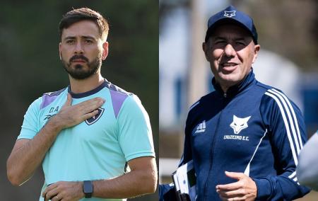 Davide Ancelotti e Leonardo Jardim, técnicos de Botafogo e Cruzeiro