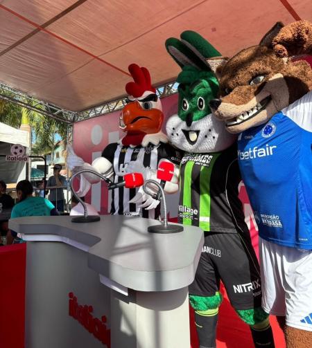 mascotes de atletico, cruzeiro e américa