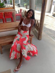 A modelo Kathlen Romeu, morta em junho de 2021, vítima de uma bala perdida no Complexo de Favelas do Lins, na Zona Norte do RJ