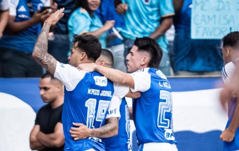 Lucas Villalba durante jogo do Cruzeiro