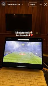Foto de Rubens na torcida pelo Atlético contra o Flamengo