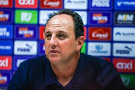 Rogério Ceni, técnico do Bahia, durante entrevista coletiva pós-jogo