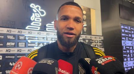 Everson na zona mista após a classificação do Atlético sobre o Flamengo