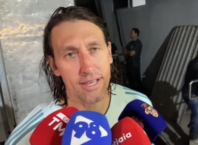 Cássio, goleiro do Cruzeiro, em zona mista após classificação às quartas de final da Copa do Brasil