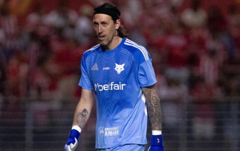Cássio, goleiro do Cruzeiro, antes de jogo contra o CRB