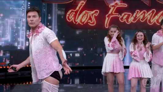 Rodrigo faro 'tira a roupa' na Dança dos Famosos