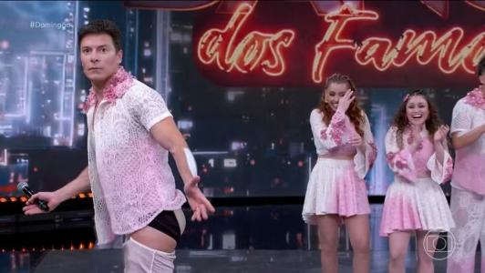 Rodrigo faro 'tira a roupa' na Dança dos Famosos