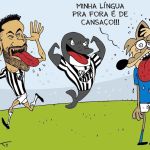 Charge do Duke | Cruzeiro perde de virada para o Santos no Mineirão