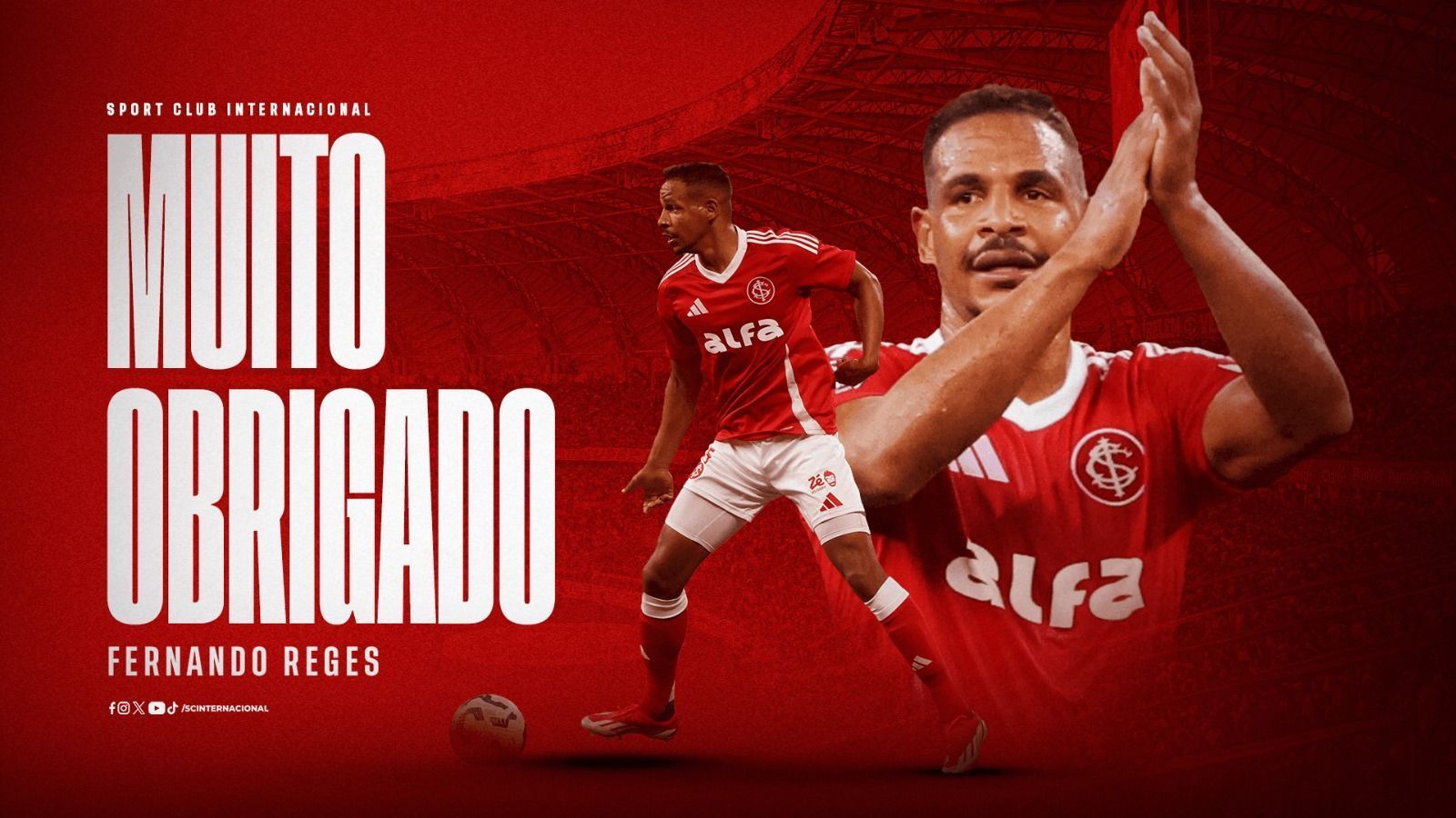 Inter e Fernando antecipam término de contrato após lesão do volante
