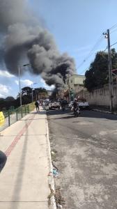 Incêndio Oficina em Contagem