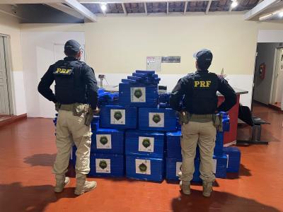 Apreensão de drogas feita pela PRF na BR-251, município de Salinas, Norte de Minas.