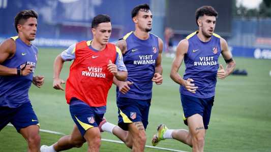 Jogadores do Atlético de Madrid, da Espanha