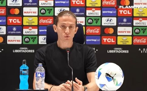 Filipe Luís, técnico do Flamengo, em entrevista coletiva após jogo da Copa Libertadores
