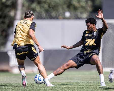 Santos se prepara para enfrentar o Vasco pelo Brasileirão
