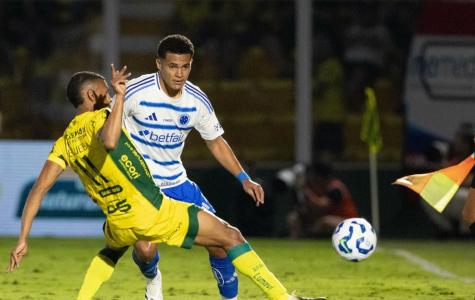 Kauã Prates foi destaque do Cruzeiro no empate com o Mirassol pela Série A do Campeonato Brasileiro