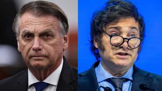 Ex-presidente Jair Bolsonaro (PL) e presidente da Argentina, Javier Milei
