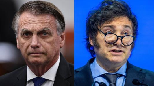 Ex-presidente Jair Bolsonaro (PL) e presidente da Argentina, Javier Milei
