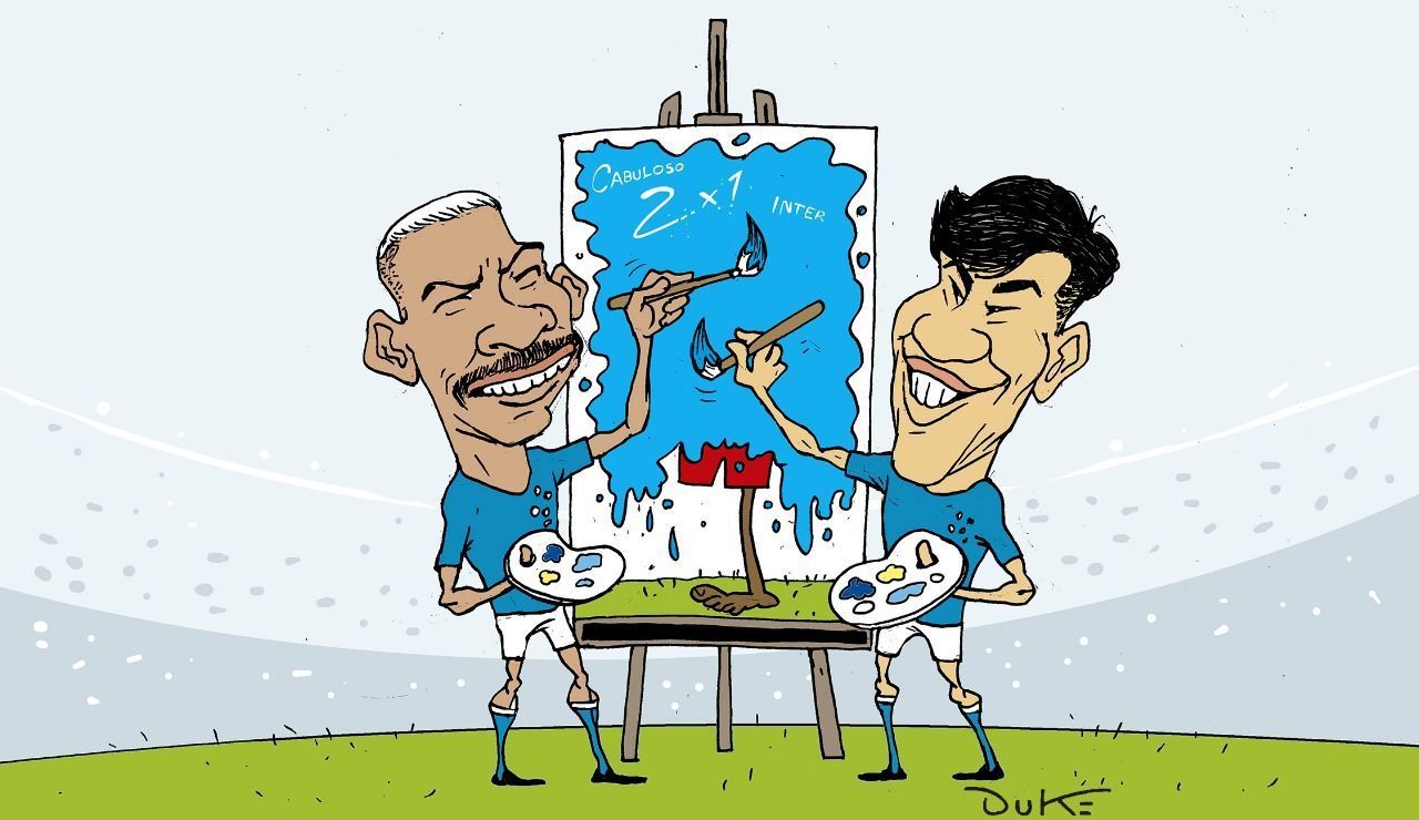 Charge do Duke | As pinturas do Cruzeiro contra o Inter no Mineirão