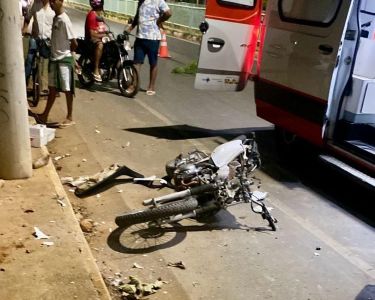 Moto envolvida em acidente trágico
