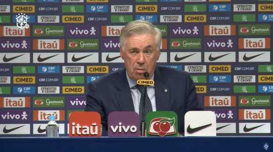 Carlo Ancelotti, técnico da Seleção Brasileira