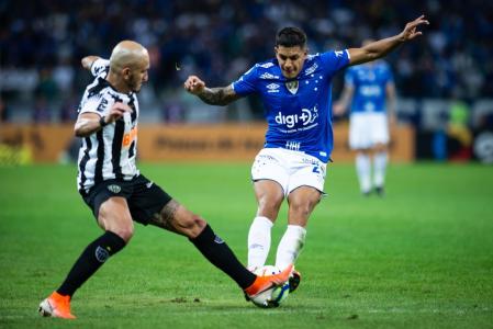 Lucas Romero durante Cruzeiro 3 x 0 Atlético pela Copa do Brasil de 2019