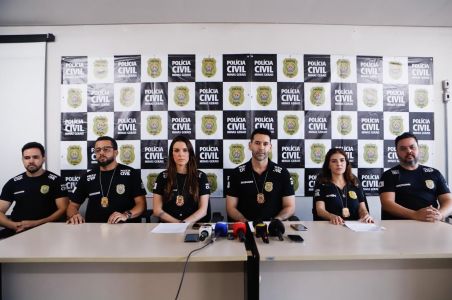 Coletiva da Polícia Civil sobre a Torta de Frango