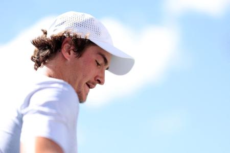 João Fonseca durante a derrota no US Open nesta quarta-feira (27)