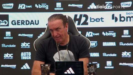 Cuca, técnico do Atlético, em entrevista coletiva na Arena MRV