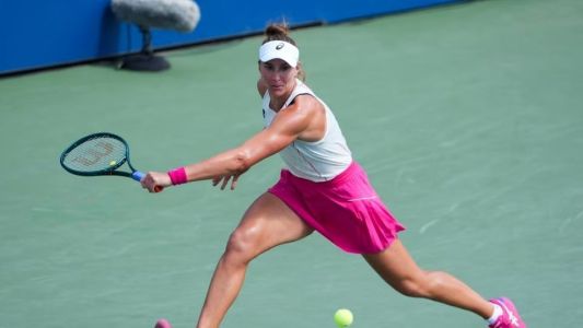 Bia Haddad durante jogo da segunda rodada do US Open