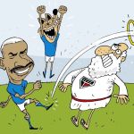 Charge do Duke | A vitória do Cruzeiro sobre o São Paulo no Brasileirão