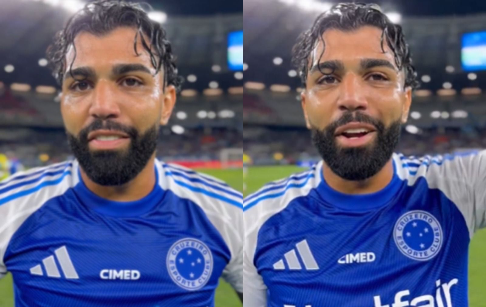 Gabigol reage à vitória do Cruzeiro em dia do aniversário