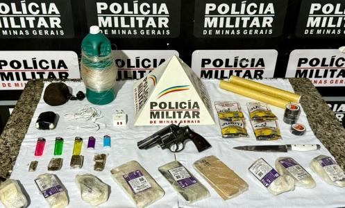PMs apreenderam materiais que seriam jogados em presídio no Vale do Aço