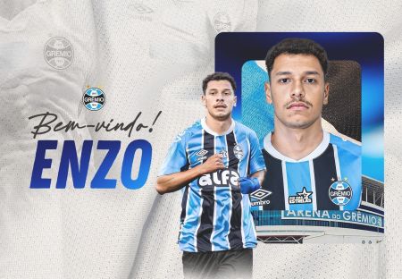 Lateral-esquerdo Enzo assina com o Grêmio
