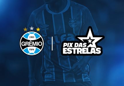 Grêmio é patrocinado pelo Pix das Estrelas, plataforma de sorteios