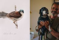 Artista mineiro, Antônio Torres expõe desenhos de 170 aves catalogadas pelo Instituto Terra