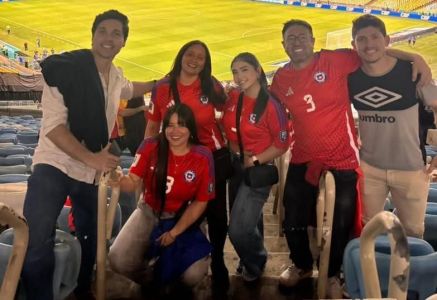 Família de Ivan Román, zagueiro do Atlético, no Maracanã