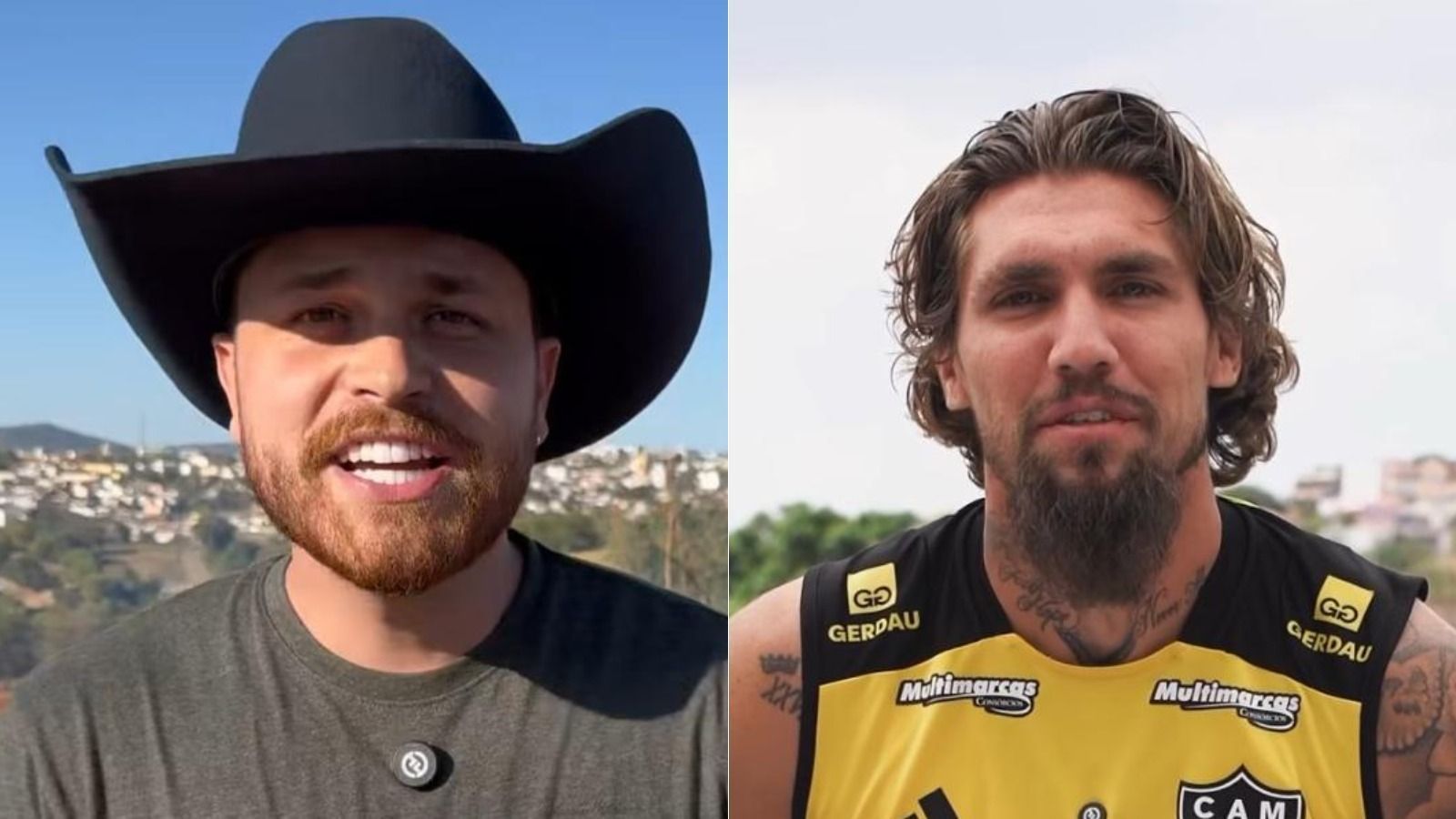 Gustavo Tubarão reage a presente enviado por Lyanco, do Atlético; veja vídeo
