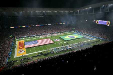 Neo Química Arena recebeu mais de 47 mil pessoas para a partida da NFL